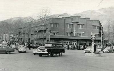 یک عکس یادمانی از میدان تجریش تهران قدیم