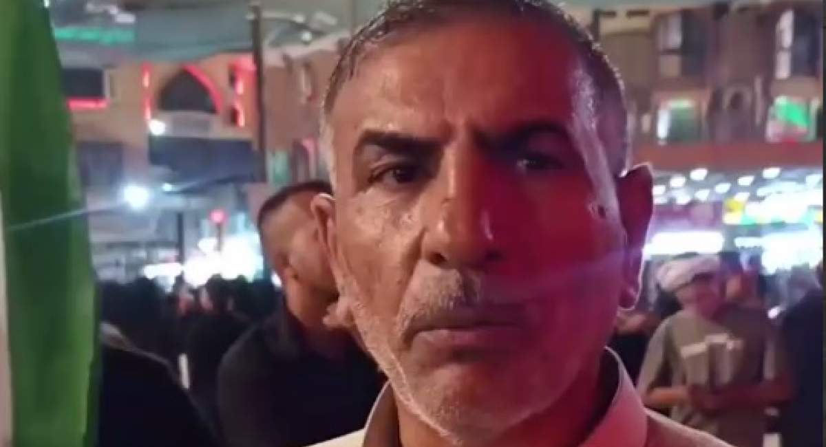 مرد عراقی از دلیل حضور میلیونی در تشییع رهبر شهید می‌گوید  