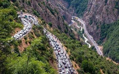 جاده چالوس یکطرفه شد