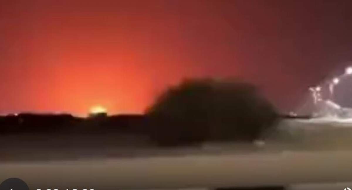 آتش سوزی در عربستان بر اثر اصابت موشک  