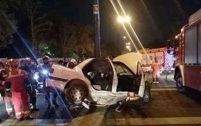 جزئیات تصادف یک خودرو با تجمع شبانه در مشهد  